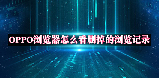 OPPO瀏覽器怎么看刪掉的瀏覽記錄