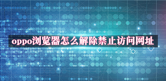 OPPO瀏覽器怎么解除禁止訪問網址