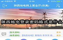 陜西地電登錄密碼格式是什么