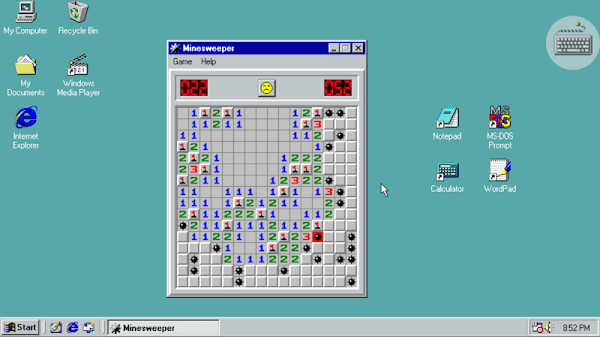 Win98模擬器界面展示2