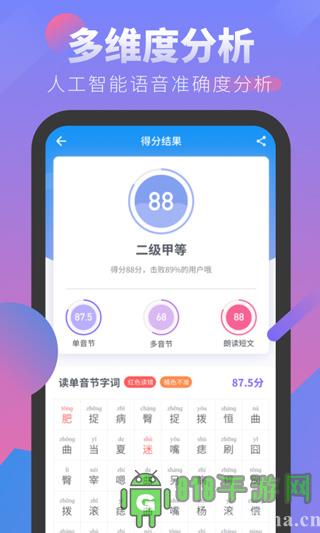 普通話考試界面展示2