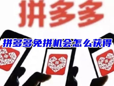 拼多多免拼機會怎么獲得 還剩0次免拼機會怎么辦