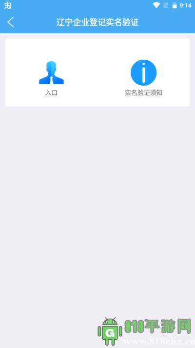 遼寧企業(yè)登記實名驗證界面展示2