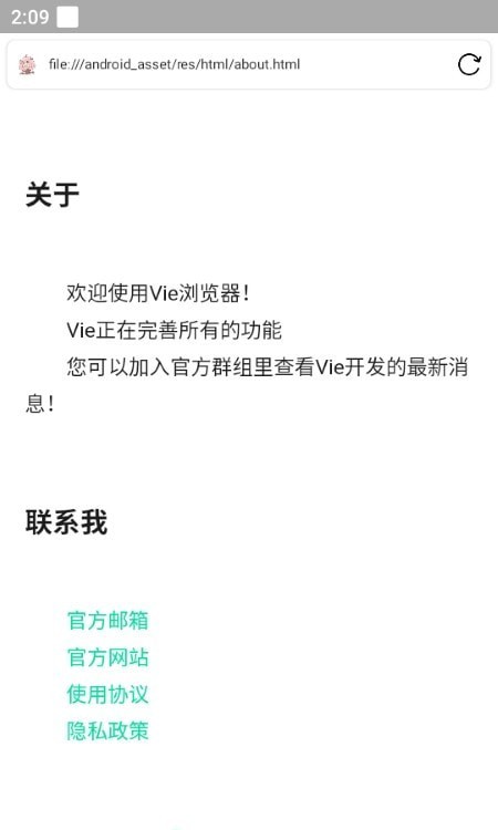 Vie極簡瀏覽器界面展示2