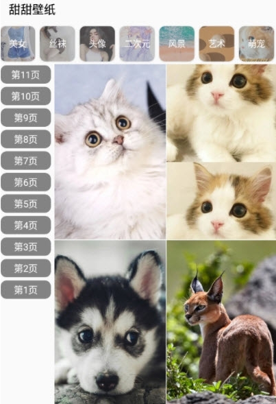 甜甜壁紙界面展示2
