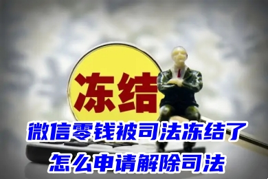 微信零錢被司法凍結(jié)了怎么申請(qǐng)解除 微信資金被強(qiáng)制執(zhí)行凍結(jié)解除最快方法
