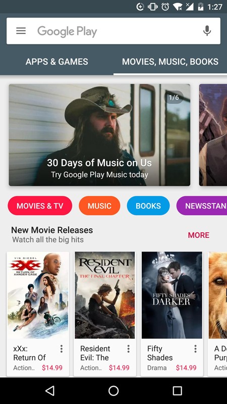 Google Play界面展示2