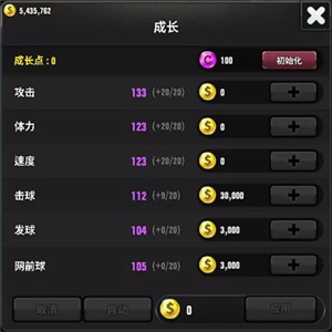 冠軍網球球員養成攻略截圖5