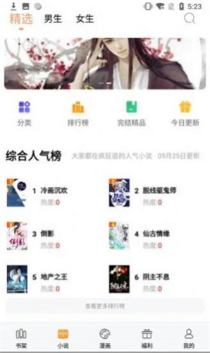 極閱小說界面展示2