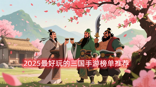 口碑最好的三國手游有哪些,2025最好玩的三國手游榜單推薦