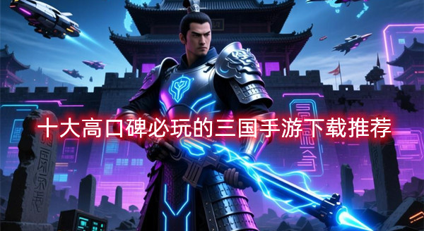 十大高口碑必玩的三国手游下载推荐