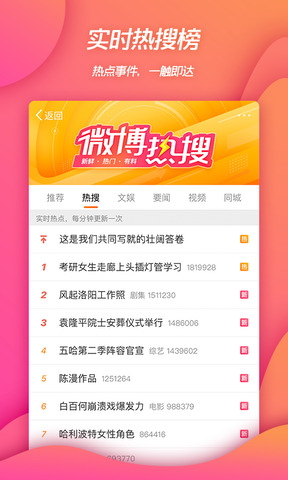 微博手機版界面展示2