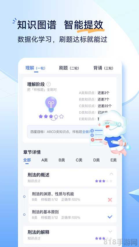 覺曉法考app界面展示2