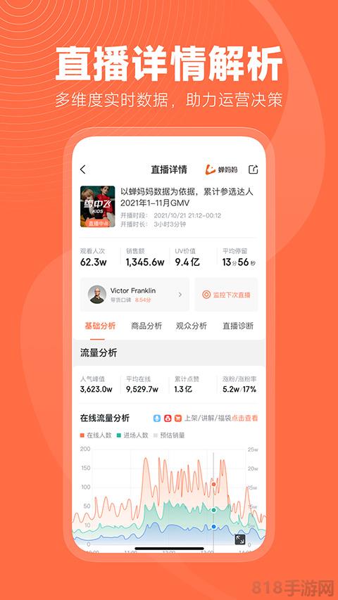 蟬媽媽直播數據app界面展示2