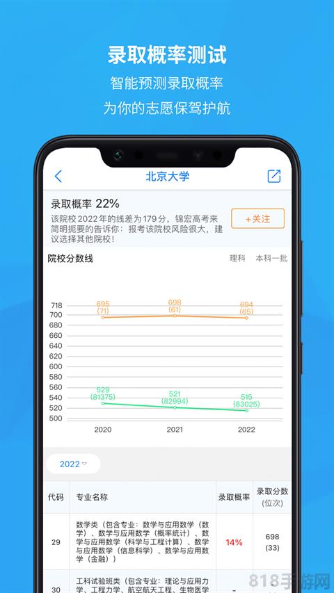 錦宏高考志愿填報界面展示2
