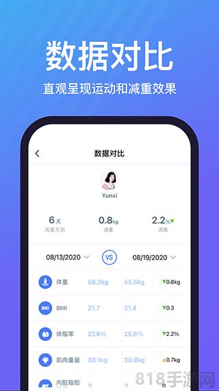 樂輕體重秤app界面展示2