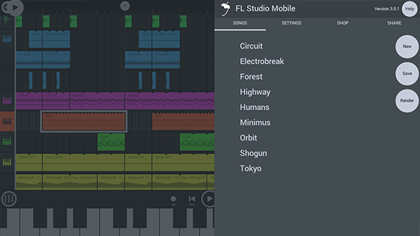 fl studio mobile中文版界面展示2