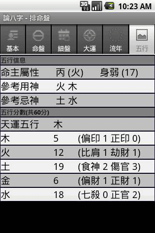 論八字界面展示2
